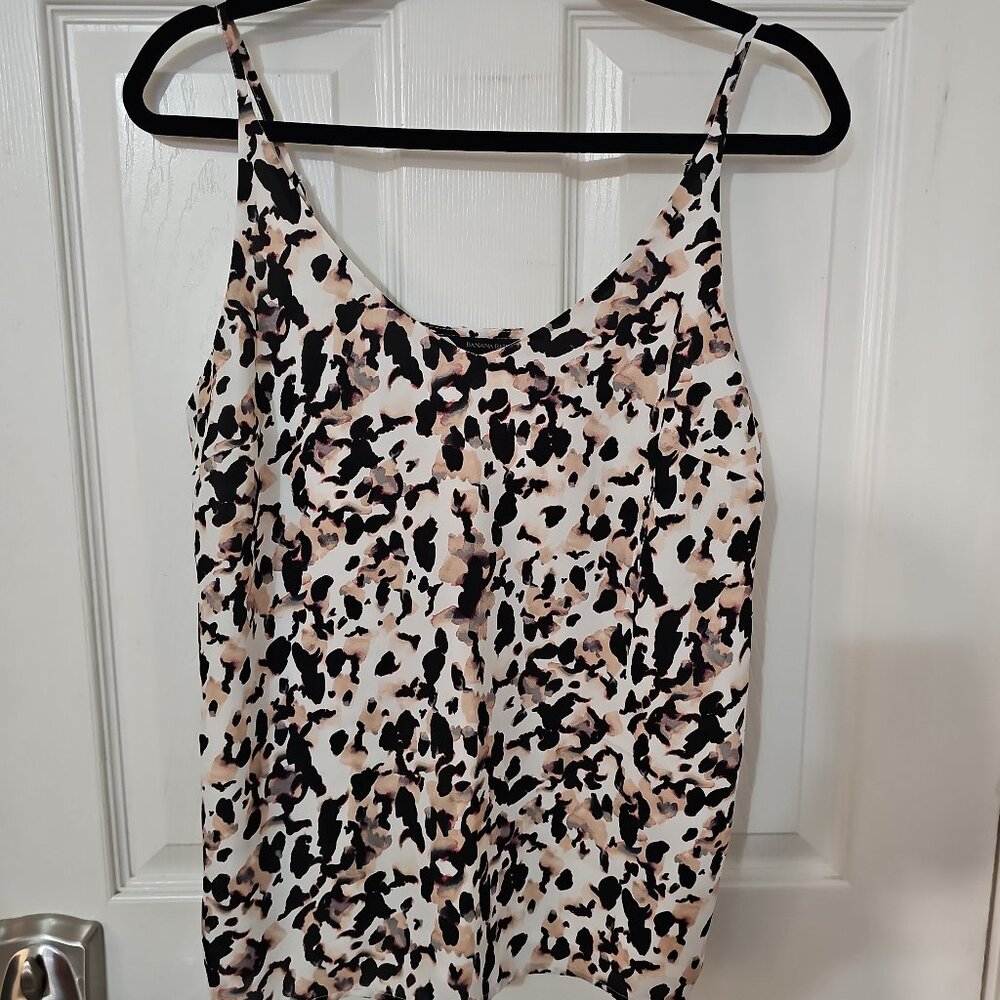 Banana Republic Animal Print spagetti strap Blouse